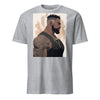 Muscle Gay Bear Geometric Abstract Art Shirt, Gay Art Shirt for Gay Pride on grey t-shirt.