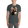 Muscle Gay Bear Geometric Abstract Art Shirt, Gay Art Shirt for Gay Pride on model.