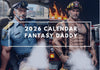 2026 Fantasy Daddy Bear Muscle Hunks X-Rated Calendar cover featuring sexy cop and firefighter models.