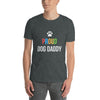 Proud Gay Dog Dad Shirt - LGBT Shirts Men, Gay Proud Dog T-Shirt on model, dark grey