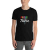 Black tee featuring the text 'PROUD TO BE A Nurse', a proud gay shirt design.