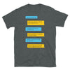 Raunchy Grindr Dialogues LGBT Gay T-Shirt featuring humorous text conversations.
