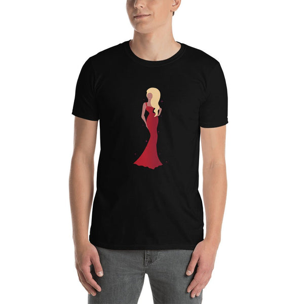 RuPauls Drag Race Shirt Sassy Lady Ru Paul Shirt in black, featuring a glamorous silhouette design.