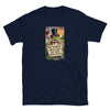Navy blue funny gay shirt featuring a frog with a top hat and LGBTQ pride message.