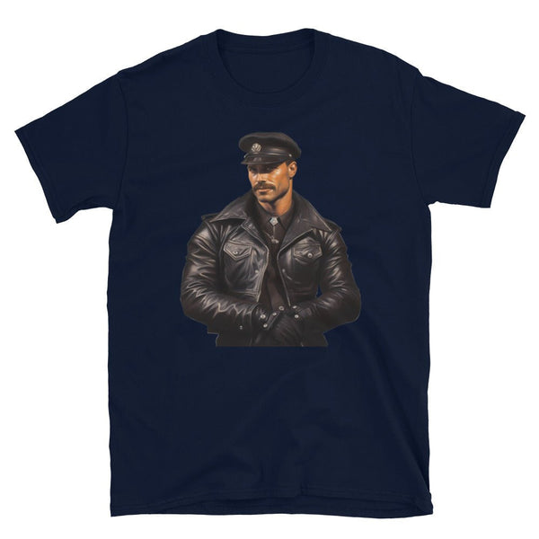 Vintage Daddy 2 Shirt of Leather Daddy Gay LGBTQ Pride Leather Daddy Gay Pride featuring a leather-clad man.