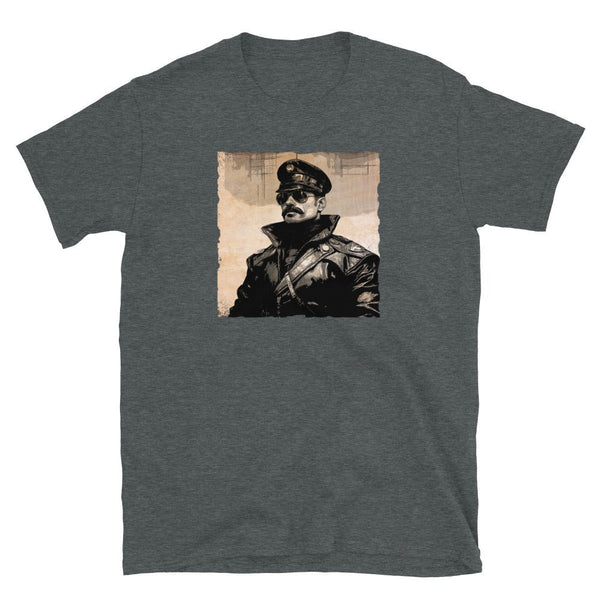 Vintage Dom daddy gay shirt Leather Daddy Gay LGBT Pride with graphic of a man in leather.