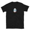 Black gay shirt featuring a funny milk carton design with '100% Pure Homo Juice'