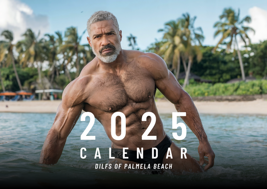 DILFS of Pamela Beach 2025 Calendar - Sexy Daddies Muscular Dad Hunks Wall calendars Gay Gift - LGBTQ Gift Calendar - Bachelorette Gay Gift