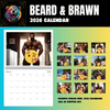 2026 Beard & Brawn Hunks DILFs Naked Calendar preview with muscular men images.