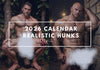 2026 Gay Calendar Gift - Realistic Daddy Bear Muscle Dilf Art Wall calendars - 12 Sexy Hunks featuring muscular men.