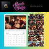 2026 Muscle and Bulge Sexy Hunks DILF Calendar featuring muscular men in playful poses.