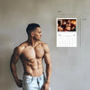 2026 Muscle and Bulge Sexy Hunks DILF Calendar featuring muscular man standing beside wall calendar