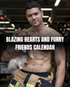 Blazing Hearts & Furry Friends 2026 Calendar – Sexy Firefighter Hunks & Cute Dogs (Non-Nude)