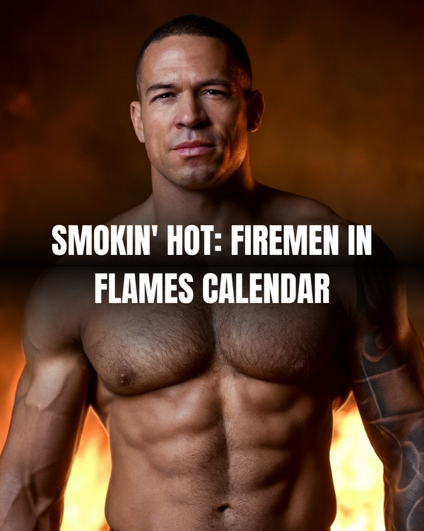 Smokin' Hot: Firemen in Flames 2026 Calendar – Sexy Firefighter Hunks Wall Calendar