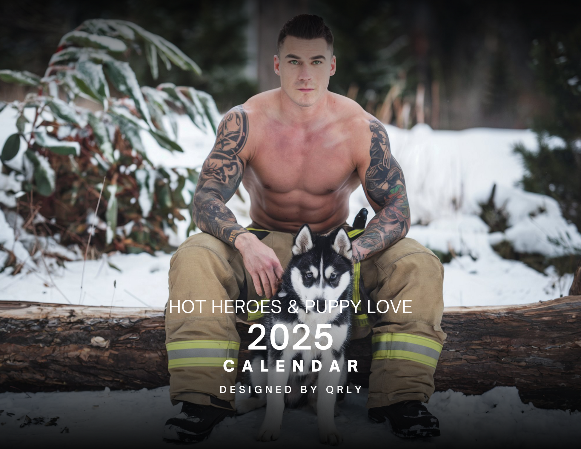 Firefigher & Cute Dogs Calendar