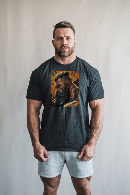 Muscle Gay Bear 34 Geometric Abstract Art Shirt, Gay Art Shirt for Gay Pride