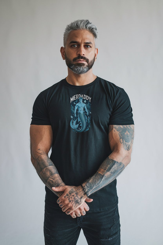 Merdaddy Shirt Gift for Daddy Merman Lover Mermaid Daddy Merdad