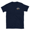 Navy blue t-shirt featuring 'Bear Bait' graphic, perfect for gay pride apparel.