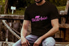 Black gay shirt featuring Bearbie design, ideal for gay pride and gifts.