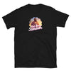 Black t-shirt featuring 'Hot Bear Summer' graphic, perfect gay pride apparel.