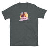 Dark heather gay shirt featuring 'Hot Bear Summer' design with anime bear graphics.