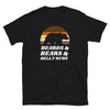 Cute Gay Bear Tshirt, Beards Bears Belly Rubs Tee Shirt | Gay Bear Shirt | Gift on black shirt.
