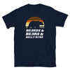 Cute Gay Bear Tshirt, Beards Bears Belly Rubs Tee Shirt | Gay Bear Shirt | Gift, navy blue shirt with bear graphic.