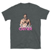 Daddy Chaser Gay Men&#39;s T-Shirt featuring a muscular bear graphic on dark fabric.