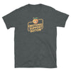 Emotional Support Bottom T-Shirt in dark grey with playful graphic design for gay pride apparel.