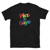 Funny Cinco De Mayo LGBT Shirt | Pico De Gayo | Funny Gay Mexican LBTQ Gift on black t-shirt.