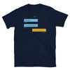 Funny Gay Grindr Conversations - Ignored T-Shirt featuring humorous text messages on a dark shirt.