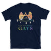 Funny Gay Shirt - Let's Summon Gays T-Shirt featuring playful bear design.