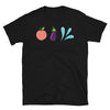 Funny Gay T-Shirt, Peach, Eggplant, Squirt Emoji Shirt for LGBTQ pride.