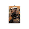 Gay Art: ZAK, Gay Print, Gay Muscle Bear Art, Hot Gay Bear design poster featuring a bearded man.