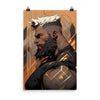 Gay Art: ZAK, Gay Print, Gay Muscle Bear Art, Hot Gay Bear poster featuring a bearded male character.