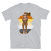Gay Bear - Gay pride shirt - LGBT shirt - Gay Pride - Gay Bear Pride - Gay Pride shirt men - Feed Me Bears - Muscle Bear Man design on grey shirt.