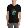 Gay Bear Shirt Slut Pride Flag Shirt LGBTQ+ Pride Gay Ally Adult Tee pride parade shirts lgbt tshirt gay t-shirt Dad Twink Bear Pride worn by model.