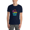 Model wearing Gay Bear Shirt Slut Pride Flag Shirt LGBTQ+ Pride Gay Ally Adult Tee.