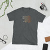 Gay Bear T-shirt | Gay Bear Pride - Geometric Bear design on heather grey cotton shirt.