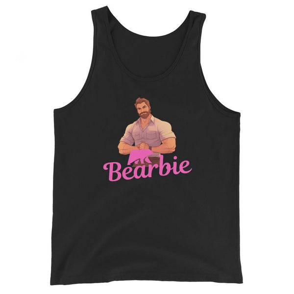 Gay Bear Tank Top featuring a bear-themed design on a black tank.
