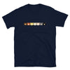 Gay Bears Icons T-Shirt with colorful bear faces, LGBTQ pride apparel for bear lovers.