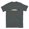 Gay Bears Icons T-Shirt | Muscle Bear Pride | Tee Bear Flag | Gift for Bear Friend featuring cute bear faces on dark fabric.