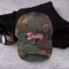 Gay Dad cap Gay Daddy hat | Gay Bear Pride | Camo cap with embroidered 'Daddy' text.