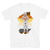 Funny gay shirt featuring a muscular man in a polar bear costume design.