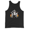 Gay Daddy Bear Tank Top Bear Flag featuring muscular man design on a black tank.