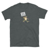Soft dark grey t-shirt featuring a frog with a sign declaring "I'm Gay".