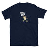 Gay Frog Shirt I Don't Know Where I'm Going But I'm Gay Shirt Funny LGBTQ Tee, navy shirt with frog graphic.