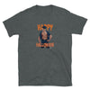 Gay Halloween Cop Unisex T-Shirt - Gay Jock Tee Halloween Shirt featuring muscular man design on dark grey.