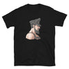 Gay Leather Daddy Bear Pride Flag Colors for Gay Bear Cub Shirt, Gay Pride Gift featuring a muscular man in leather attire.