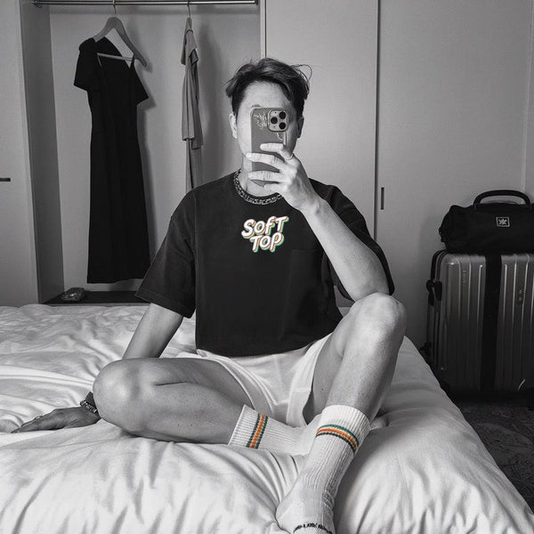 Man wearing Gay Soft Top Shirt for Power Tops & Power Bottom Shirt Gay Slang Gift for Gays LGBTQ Funny Gay Shirt.